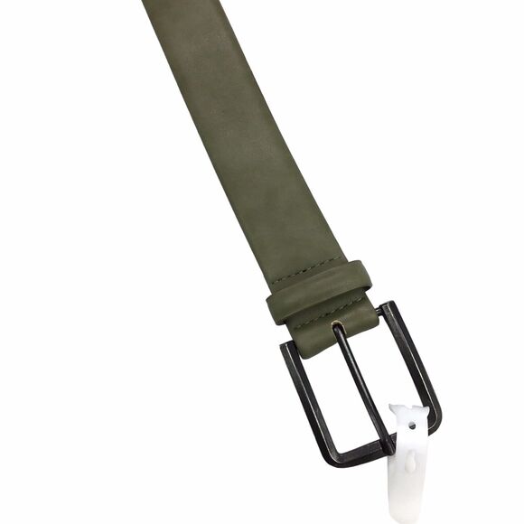 English Laundry Men's L Belt in Olive Green Size 38/40 Vegan Faux Leather - Picture 1 of 5